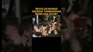 Revolusi Mawar Tumbangkan Sisa Rezim Soviet di Georgia #shorts