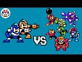 Flash man vs  robot masters  mega man cpu battle