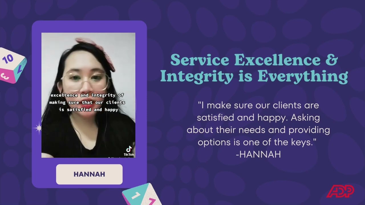 I Am ADP Presentation: Our Core Values (Group 1)