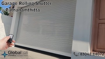 Garage Automatic Rolling Shutter installed at Konni, Pathanamthitta | Shutter Automation 📞8304884072