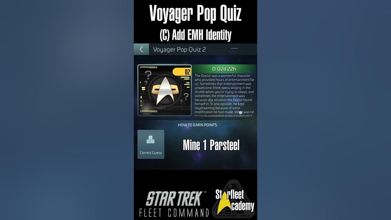 star trek fleet command voyager pop quiz