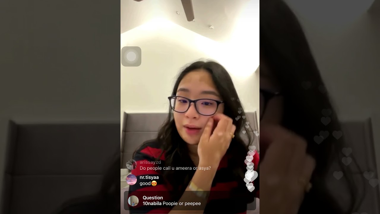 Tengku Ameera Asya Live On Instagram Youtube