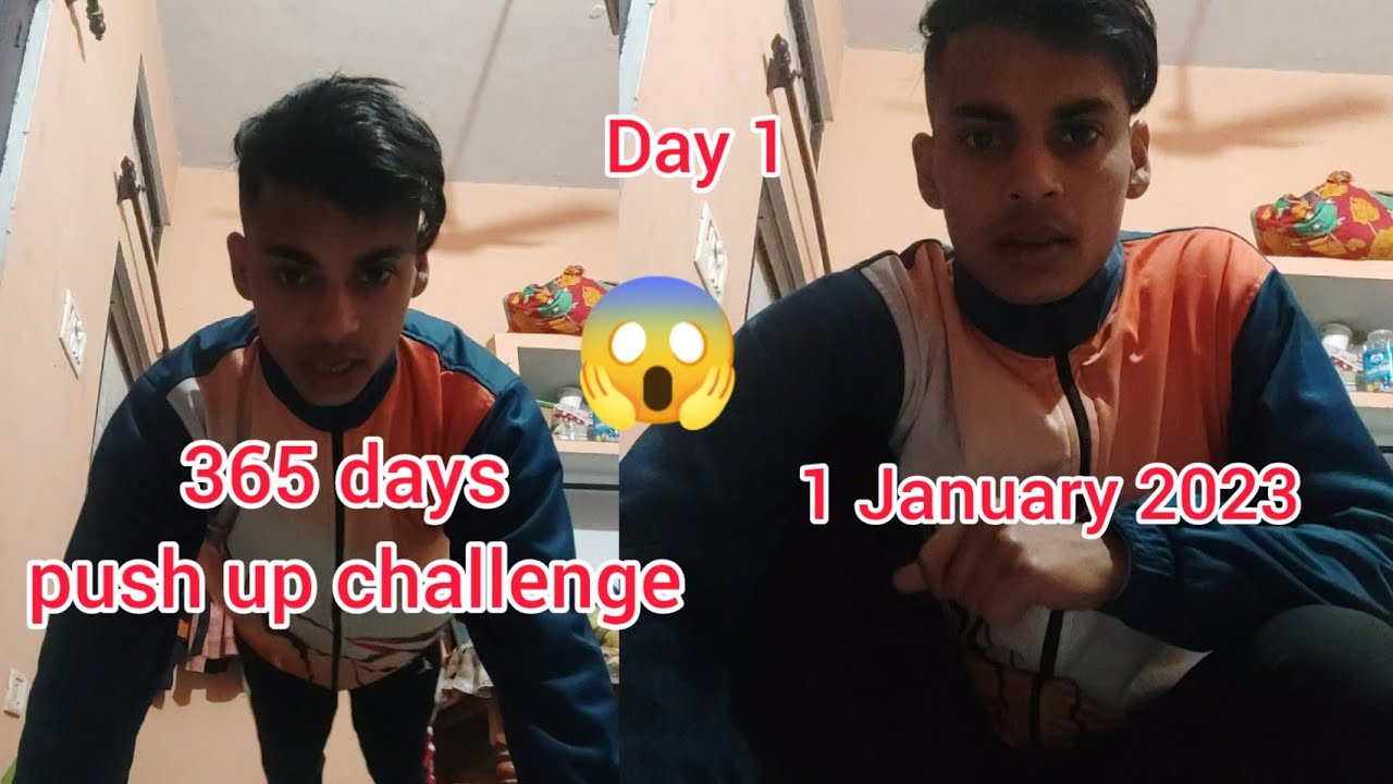 365 days Push Up Challenge 💪 || Day 1 || 1 January 2023 || 100 push ups ...