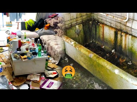 Cleaning a filthy house😰it's the hardest challenge we've ever faced😓a lot of dirt🤮 Best cleaning