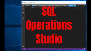 SQL Operations Studio