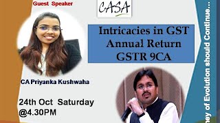 Webinar on GST Annual Return
