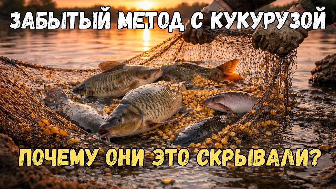 Забытый метод с кукурузой, который ловит в три раза больше без усилий