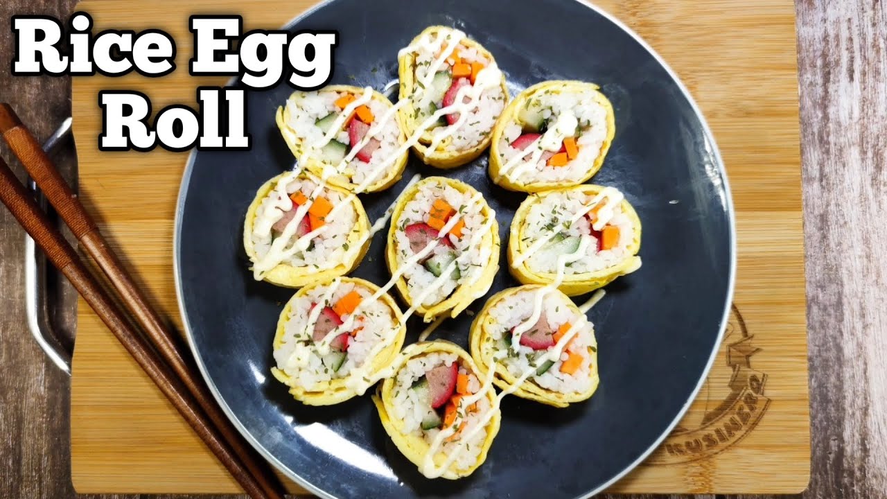 Rice Egg Roll Recipe YouTube