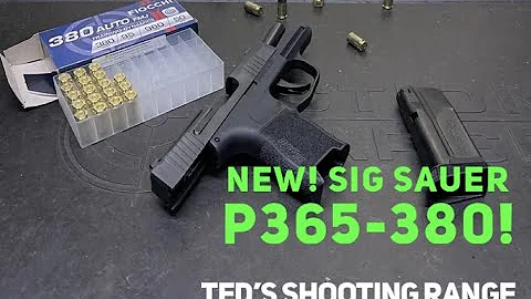 First Look at the NEW Sig Sauer P365 380!  Low Recoil, Light Weight Micro Carry + RANGE TIME!