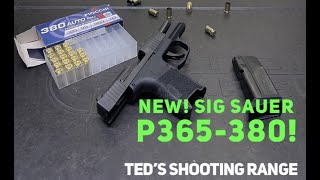 First Look at the NEW Sig Sauer P365 380!  Low Recoil, Light Weight Micro Carry + RANGE TIME!