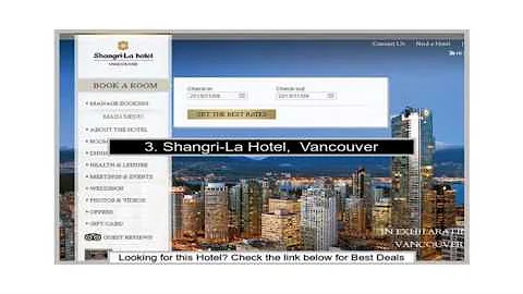 Absolute best 10 Awesome luxury hotels in Vancouver