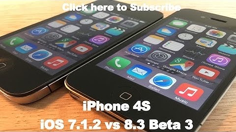 iOS 8.3 Beta 3 vs iOS 7.1.2 on iPhone 4S