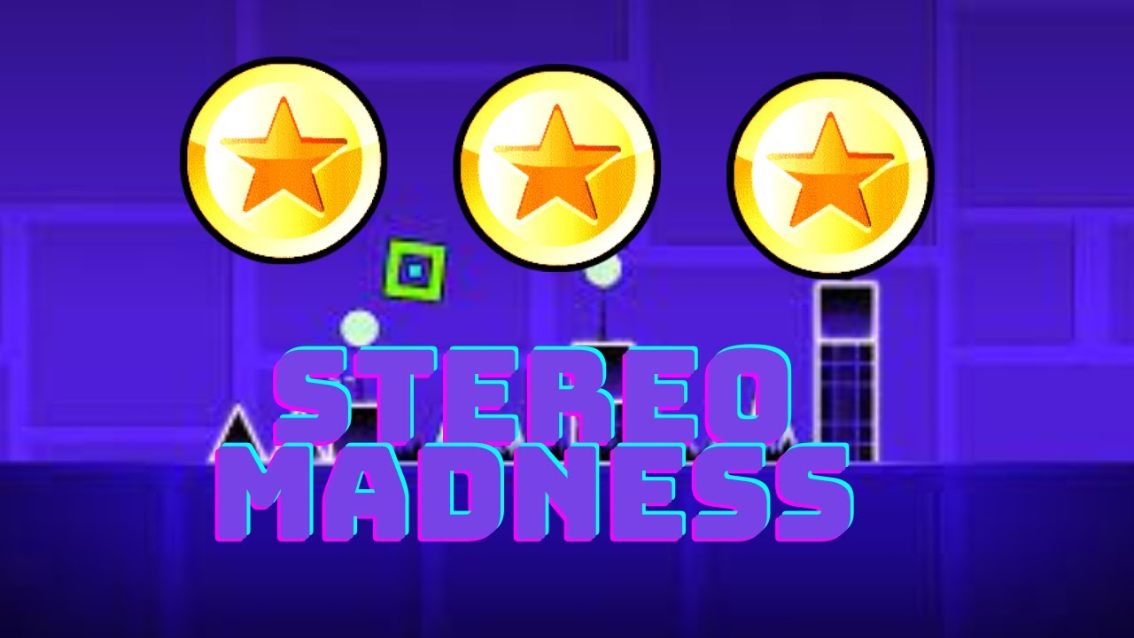 Stereo Madness ALL Coins (Geometry Dash) YouTube