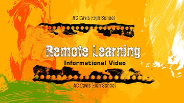 Remote Learning Video_AC Davis High School