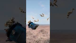 Bus Full of Dummies vs Dangerous Cliff! 💀🚌 #beamngcrashes #beamng #beamngusa
