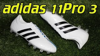 Adidas 11Pro 3 (2015) White/Black/Solar Blue - Review + On Feet - YouTube
