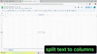 split text to columns in Google sheets 