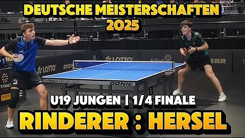 Auf gehts ins erste 1/4 Finale der U19 Jungen🔥  N.Hersel(2215TTR) : F. Rinderer(2068TTR)