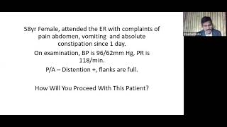 Ward Rounds - Acute Intestinal Obstruction (28.01.2022)