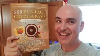 LARGE-ENOUGH PRINT? 599 Fun Fact Cryptograms Puzzle Book Review Unboxing Untold History Edition