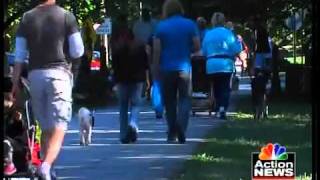 Hundreds strut with their mutts