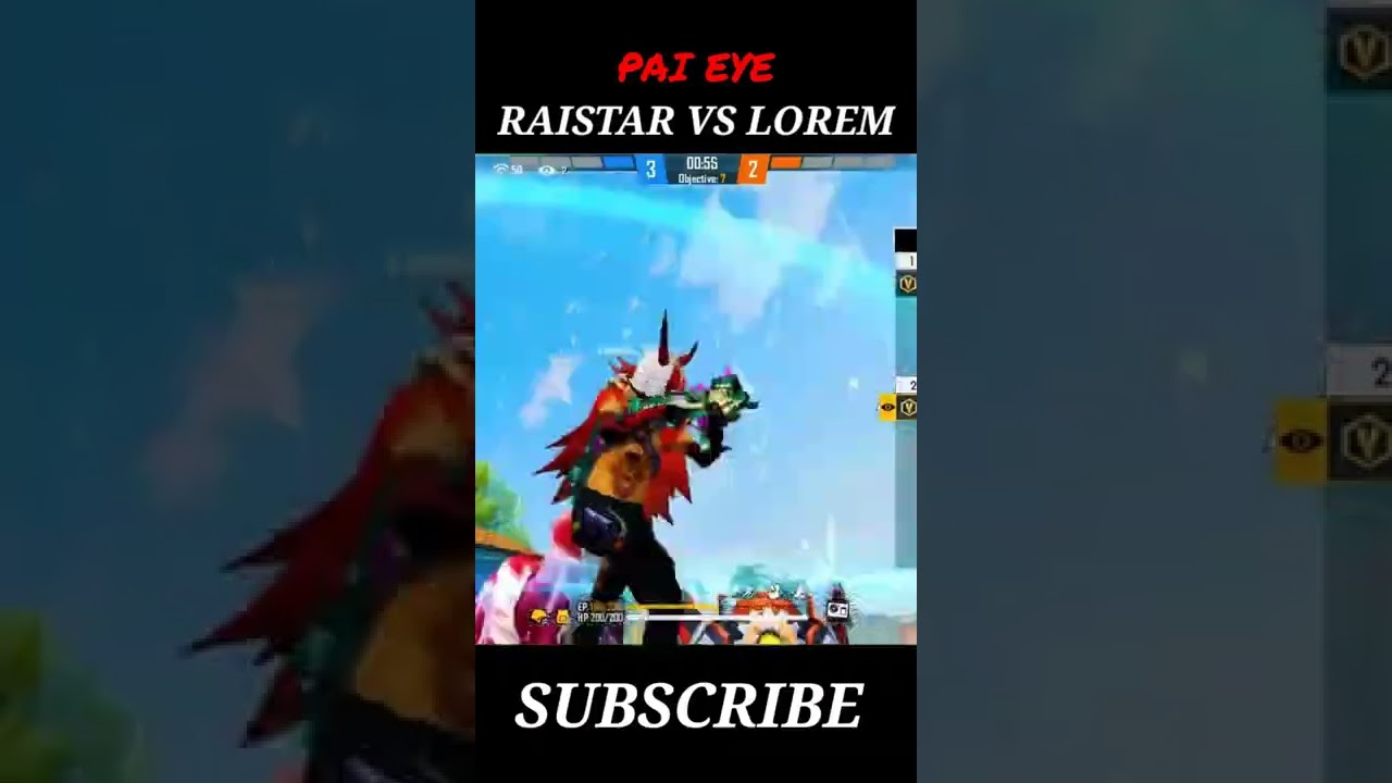 Raistar vs Lorem 😱 24kGoldn - Mood ❤️ (Free Fire Highlights)