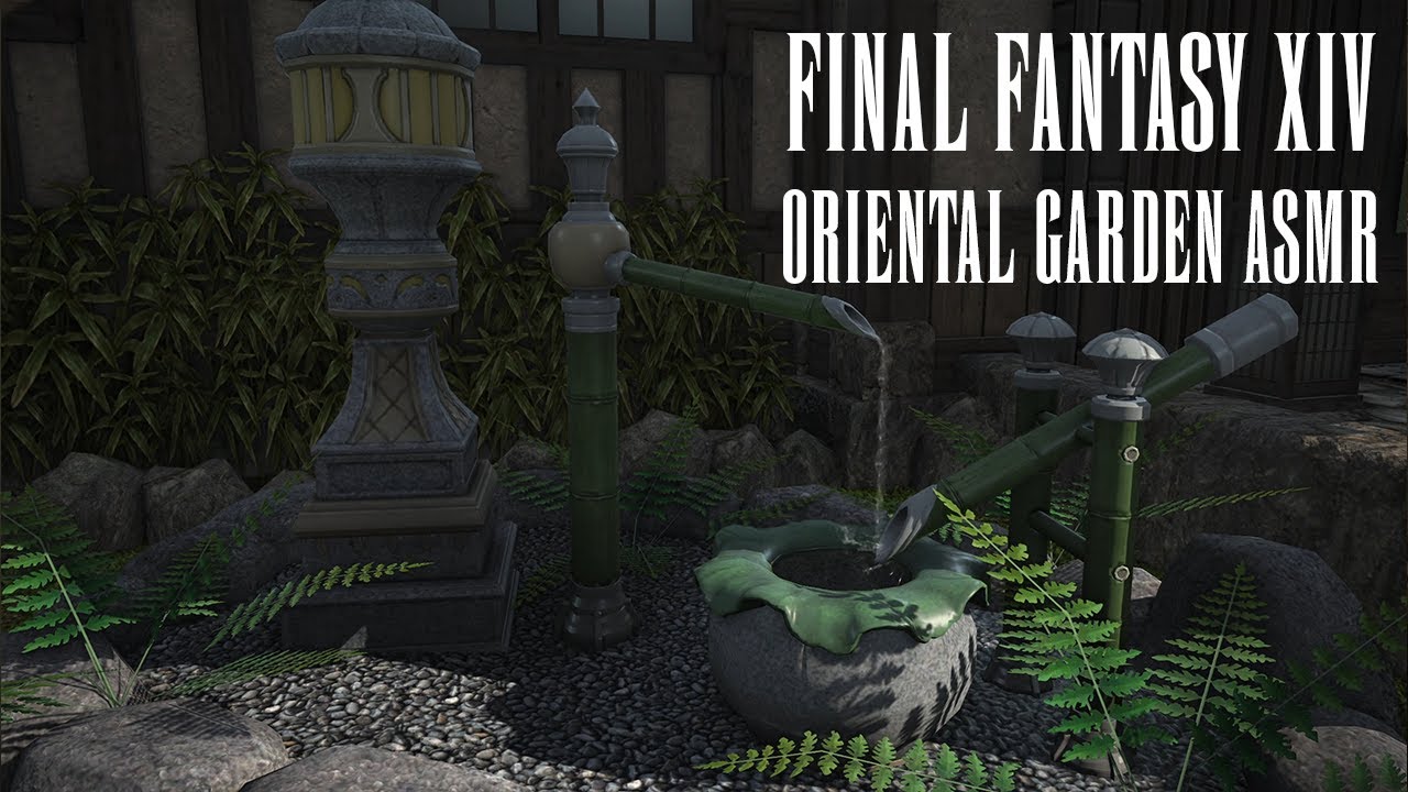 30 minutes FFXIV oriental garden ASMR