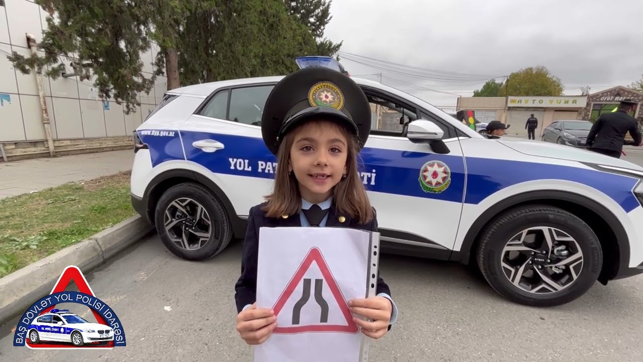 Xaçmazda uşaqlar 1 günlük yol polisi oldular.