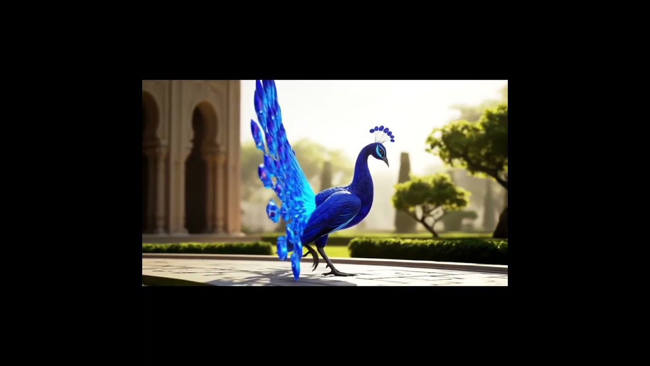 Sapphire Peacock/ AI Gemstone Fusion 