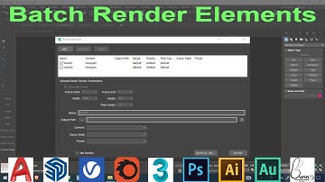 3ds max vray 5 batch render elements | Batch tab render 3ds max vray 5 tab render elements