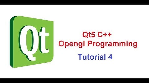 4   Qt5 C++ Opengl Tutorial Rendering 3D Shape In Screen