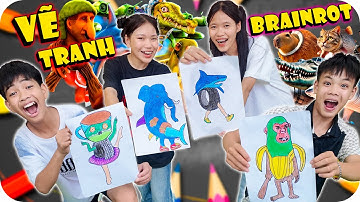 Thử Thách Vẽ Các Nhân Vật Trong Brainrot | Min Min TV Minh Khoa