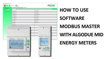 How tu use software MODBUS Master with Algodue MID energy meters