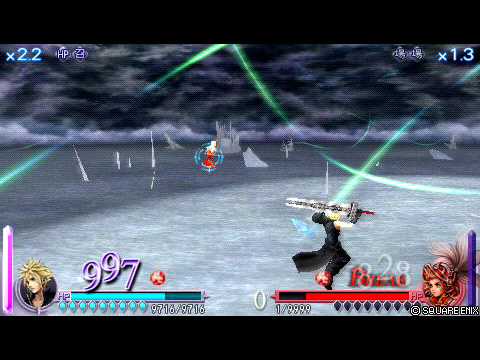 ディシディア　FF　クラウドVSオニオンナイト（LV105最強）