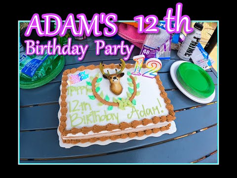 Adam's 12th Birthday Party at Pool