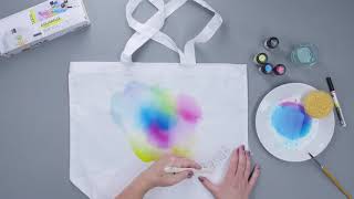 Diy Instruction Design Your Own Bags With Marabu Textile Aquarelle