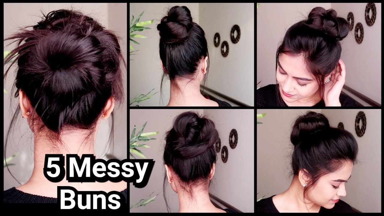 3 easy Puff Hairstyles With Clutcher/Hair Puff, ponytail & bun - YouTube