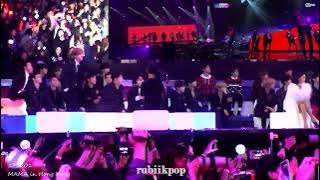[ENG SUB] MAMA 2017 EXO, SuJu, DAY6, NCT 127 reaction to BTS Cypher 4 and Mic Drop