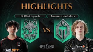 : WINNER TO PLAYOFFS! Gaimin Gladiators vs BOOM Esports - HIGHLIGHTS - PGL Wallachia S1 l DOTA2