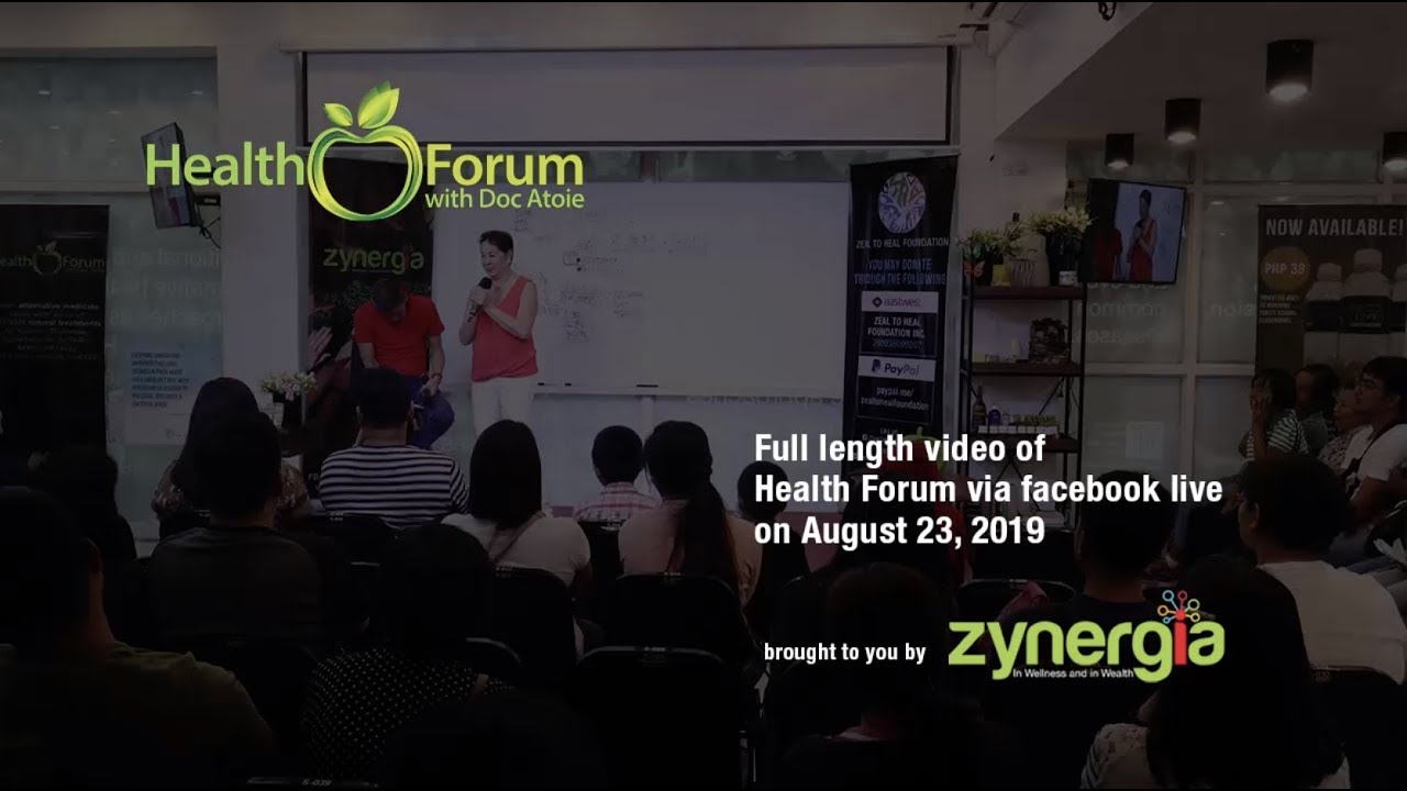 23 August 2019 | Health Forum via Facebook Live