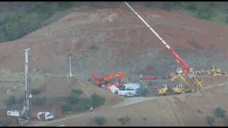 #LIVE: Rescue workers continue to work to free toddler in well