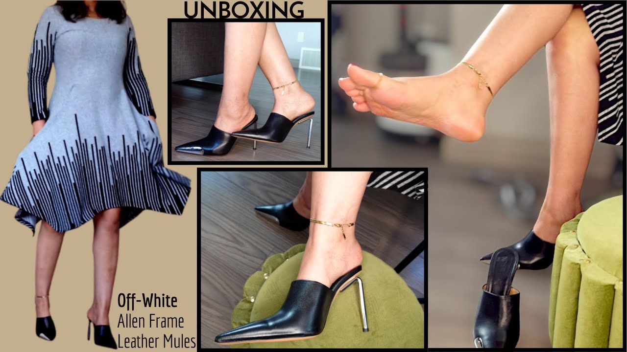 ○Unboxing○ Off-White Allen Frame Leather Mules | A Gift From