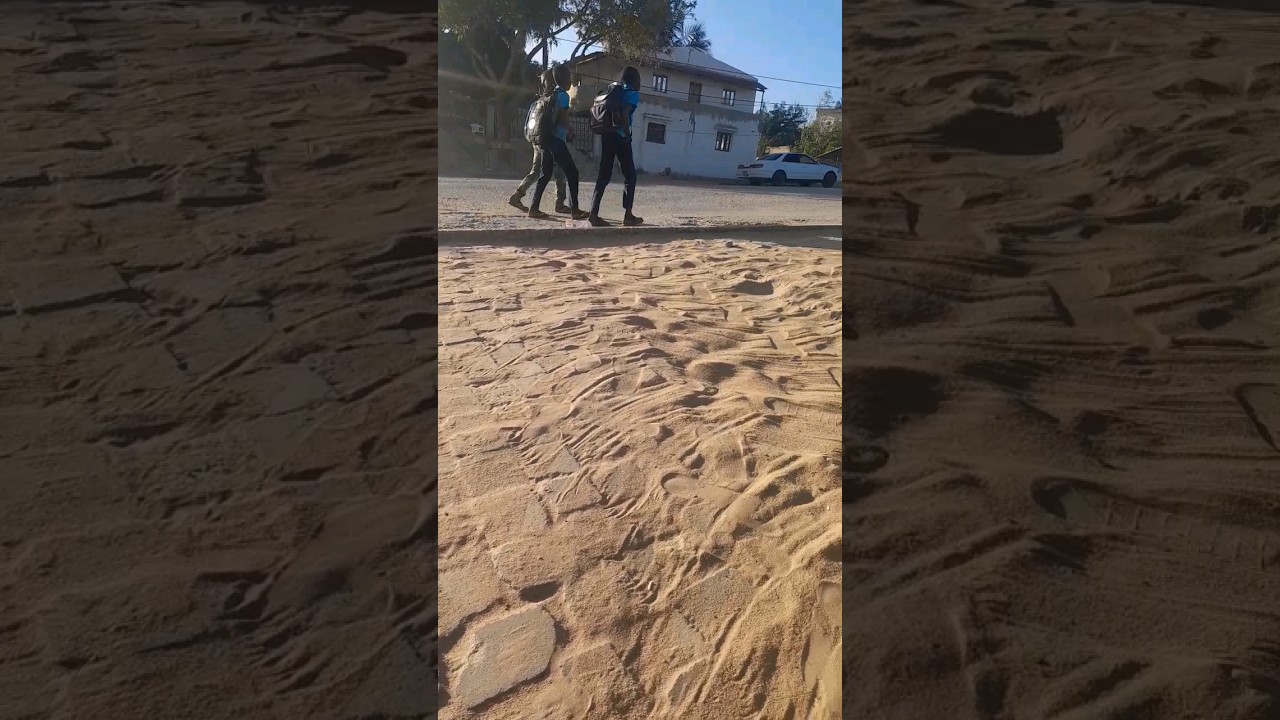 Assim é a rotina das crianças indo à escola em Moçambique