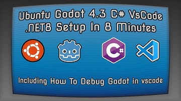 Setup Godot 4.3 C# In Ubuntu Linux With Visual Studio Code .NET8 in 8 minutes | 2024 | 2025 | Debug