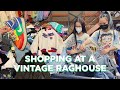 THRIFT WITH ME at a vintage rag house | how to source inventory for your depop shop