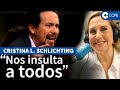 Schlichting desvela la "calculada táctica" de Podemos: "No es un calentón"