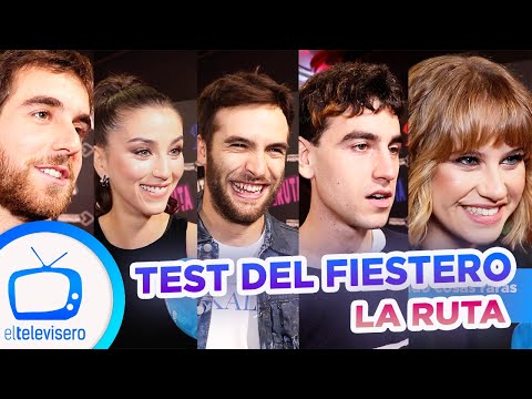 LA RUTA: TEST DEL FIESTERO. ¡Los protagonistas de la serie y más famosos JUEGAN!
