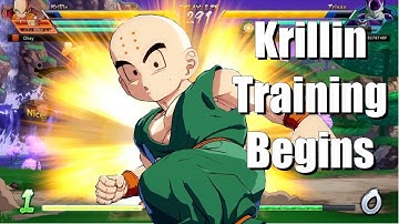 Using Some New Krillin Combos (DBFZ Road To Living Legend)