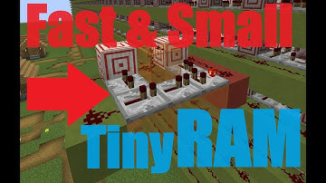 Compact & Fast Vertical Redstone RAM in Minecraft - Tutorial & Showcase