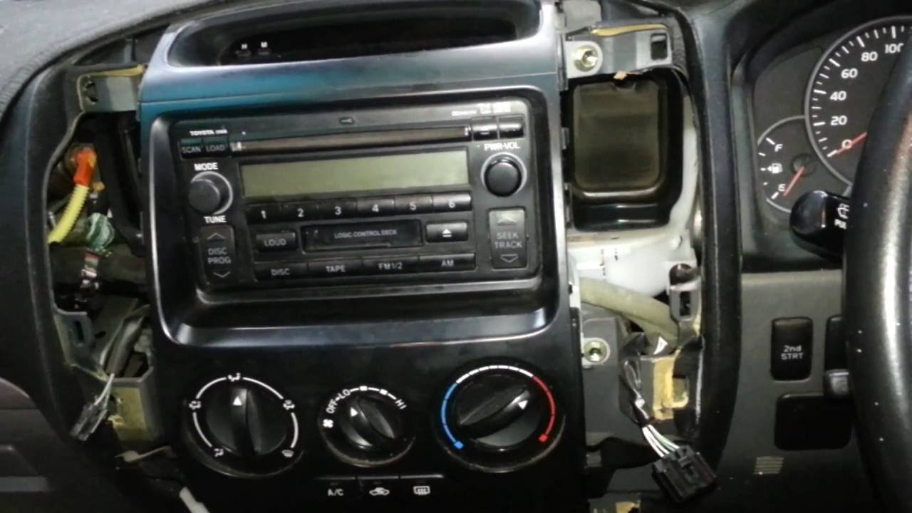 remove the radio from a Toyota Prado 